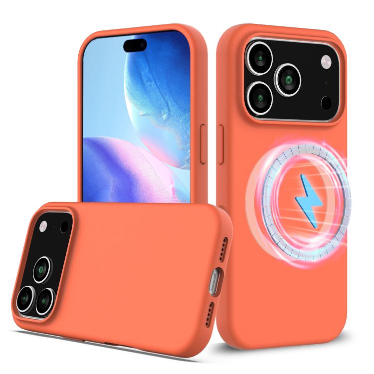 Coque antichoc en silicone Magsafe, Pour iPhone 17e / 16e, Pour iPhone 17 Pro Max, Pour iPhone 17 Pro, Pour iPhone 17, Pour iPhone Air