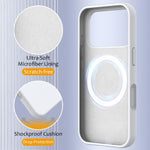 Coque antichoc en silicone Magsafe, Pour iPhone 17e / 16e, Pour iPhone 17 Pro Max, Pour iPhone 17 Pro, Pour iPhone 17, Pour iPhone Air