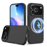 Coque antichoc en silicone Magsafe, Pour iPhone 17e / 16e, Pour iPhone 17 Pro Max, Pour iPhone 17 Pro, Pour iPhone 17, Pour iPhone Air