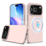 Coque antichoc en silicone Magsafe, Pour iPhone 17e / 16e, Pour iPhone 17 Pro Max, Pour iPhone 17 Pro, Pour iPhone 17, Pour iPhone Air