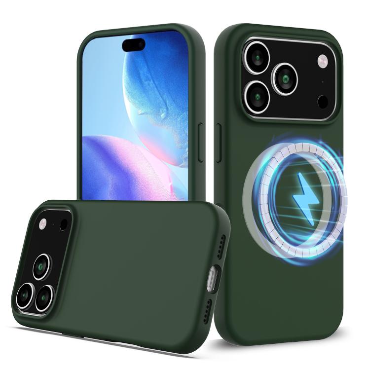 Coque antichoc en silicone Magsafe, Pour iPhone 17e / 16e, Pour iPhone 17 Pro Max, Pour iPhone 17 Pro, Pour iPhone 17, Pour iPhone Air