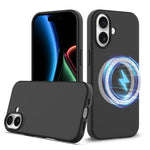 Coque antichoc en silicone Magsafe, Pour iPhone 17e / 16e, Pour iPhone 17 Pro Max, Pour iPhone 17 Pro, Pour iPhone 17, Pour iPhone Air