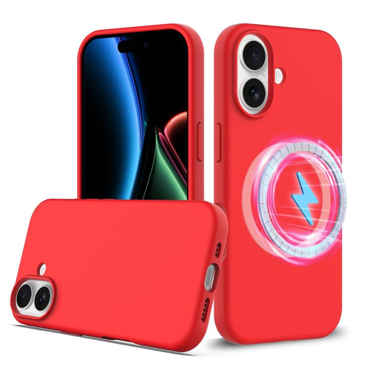 Coque antichoc en silicone Magsafe, Pour iPhone 17e / 16e, Pour iPhone 17 Pro Max, Pour iPhone 17 Pro, Pour iPhone 17, Pour iPhone Air
