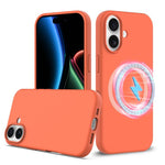 Coque antichoc en silicone Magsafe, Pour iPhone 17e / 16e, Pour iPhone 17 Pro Max, Pour iPhone 17 Pro, Pour iPhone 17, Pour iPhone Air