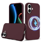 Coque antichoc en silicone Magsafe, Pour iPhone 17e / 16e, Pour iPhone 17 Pro Max, Pour iPhone 17 Pro, Pour iPhone 17, Pour iPhone Air