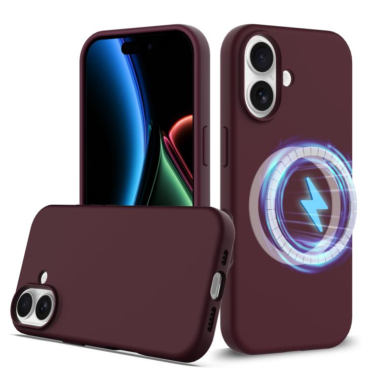 Coque antichoc en silicone Magsafe, Pour iPhone 17e / 16e, Pour iPhone 17 Pro Max, Pour iPhone 17 Pro, Pour iPhone 17, Pour iPhone Air