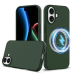 Coque antichoc en silicone Magsafe, Pour iPhone 17e / 16e, Pour iPhone 17 Pro Max, Pour iPhone 17 Pro, Pour iPhone 17, Pour iPhone Air