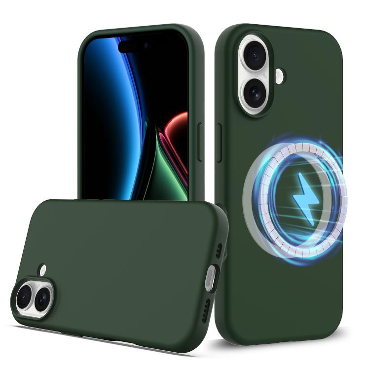 Coque antichoc en silicone Magsafe, Pour iPhone 17e / 16e, Pour iPhone 17 Pro Max, Pour iPhone 17 Pro, Pour iPhone 17, Pour iPhone Air