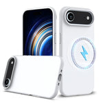 Coque antichoc en silicone Magsafe, Pour iPhone 17e / 16e, Pour iPhone 17 Pro Max, Pour iPhone 17 Pro, Pour iPhone 17, Pour iPhone Air