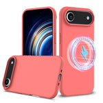Coque antichoc en silicone Magsafe, Pour iPhone 17e / 16e, Pour iPhone 17 Pro Max, Pour iPhone 17 Pro, Pour iPhone 17, Pour iPhone Air