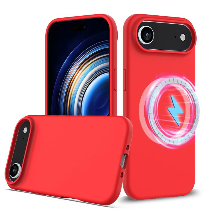 Coque antichoc en silicone Magsafe, Pour iPhone 17e / 16e, Pour iPhone 17 Pro Max, Pour iPhone 17 Pro, Pour iPhone 17, Pour iPhone Air