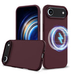 Coque antichoc en silicone Magsafe, Pour iPhone 17e / 16e, Pour iPhone 17 Pro Max, Pour iPhone 17 Pro, Pour iPhone 17, Pour iPhone Air