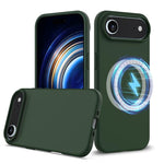 Coque antichoc en silicone Magsafe, Pour iPhone 17e / 16e, Pour iPhone 17 Pro Max, Pour iPhone 17 Pro, Pour iPhone 17, Pour iPhone Air