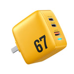 Chargeur WK WP-U141 67W USB + double USB-C / Type-C GaN, prise CN, prise US, prise EU, prise UK