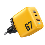 Chargeur WK WP-U141 67W USB + double USB-C / Type-C GaN, prise CN, prise US, prise EU, prise UK