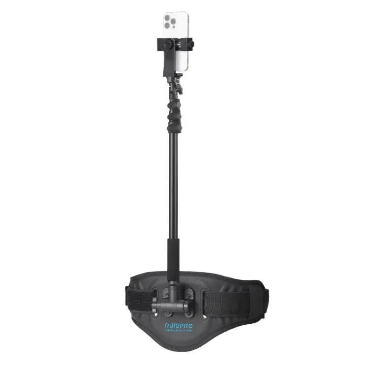 Sangle de fixation RUIGPRO pour ceinture, compatible avec les stabilisateurs de téléphone à cardan, avec adaptateur pour caméras d'action, avec pince pour téléphone, avec pince pour téléphone et perche à selfie, avec adaptateur et perche à selfie