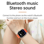 Montre connectée WS-E9 Ultra 2,2 pouces, étanche IP67, boucle en métal, bracelet en silicone océan, compatible avec la fréquence cardiaque et la technologie NFC.