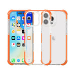 Coque de téléphone hybride antichoc quatre coins en acrylique TPU, pour iPhone 16 Pro Max, pour iPhone 16 Pro, pour iPhone 16 Plus, pour iPhone 16
