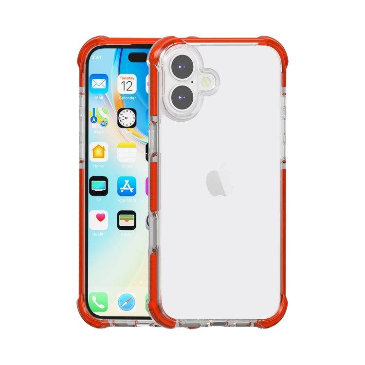 Coque de téléphone hybride antichoc quatre coins en acrylique TPU, pour iPhone 16 Pro Max, pour iPhone 16 Pro, pour iPhone 16 Plus, pour iPhone 16