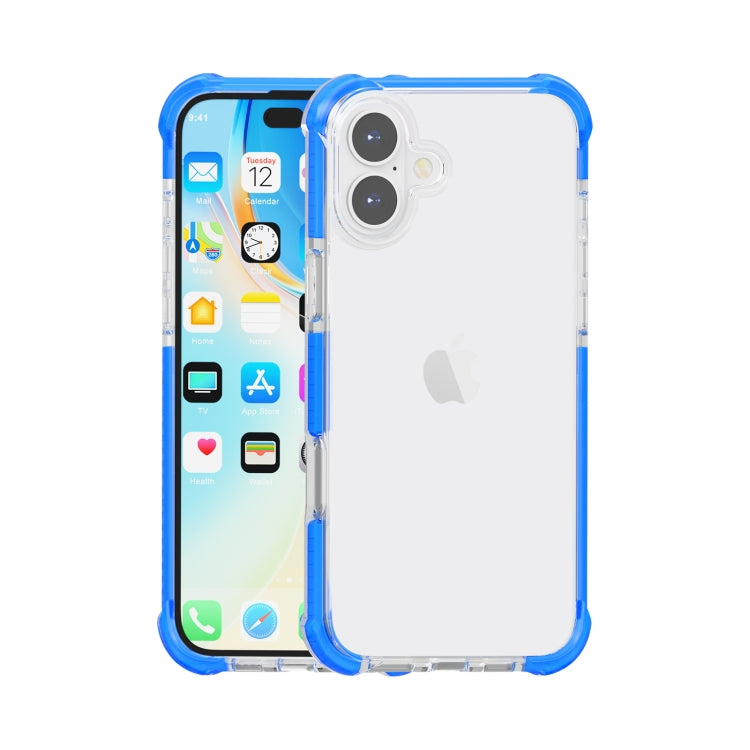 Coque de téléphone hybride antichoc quatre coins en acrylique TPU, pour iPhone 16 Pro Max, pour iPhone 16 Pro, pour iPhone 16 Plus, pour iPhone 16