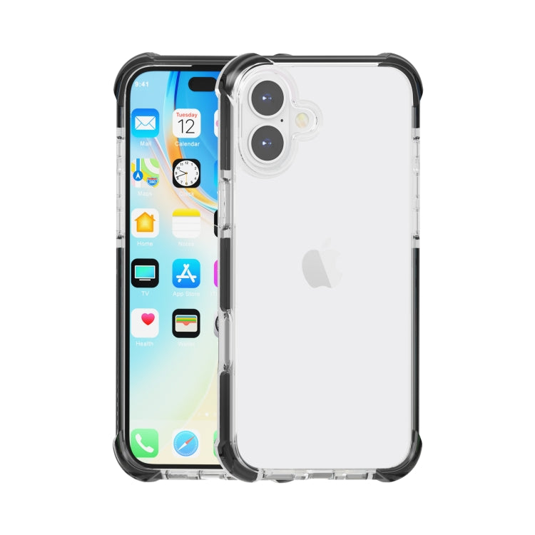 Coque de téléphone hybride antichoc quatre coins en acrylique TPU, pour iPhone 16 Pro Max, pour iPhone 16 Pro, pour iPhone 16 Plus, pour iPhone 16