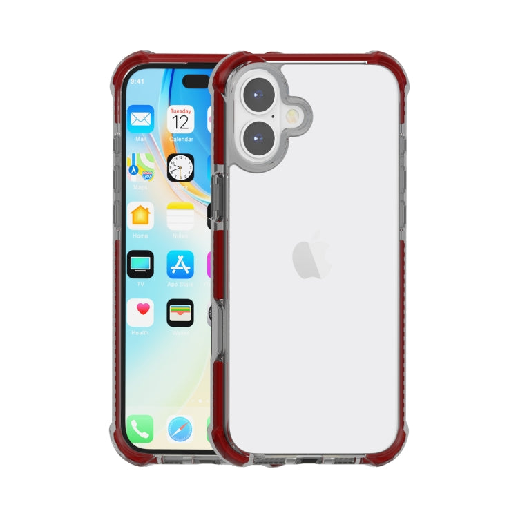Coque de téléphone hybride antichoc quatre coins en acrylique TPU, pour iPhone 16 Pro Max, pour iPhone 16 Pro, pour iPhone 16 Plus, pour iPhone 16