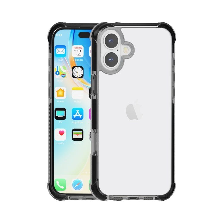 Coque de téléphone hybride antichoc quatre coins en acrylique TPU, pour iPhone 16 Pro Max, pour iPhone 16 Pro, pour iPhone 16 Plus, pour iPhone 16