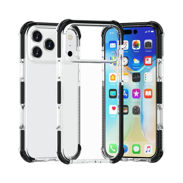 Coque de téléphone hybride antichoc quatre coins en TPU acrylique, pour iPhone 17 Pro Max, pour iPhone 17 Pro, pour iPhone 17, pour iPhone Air