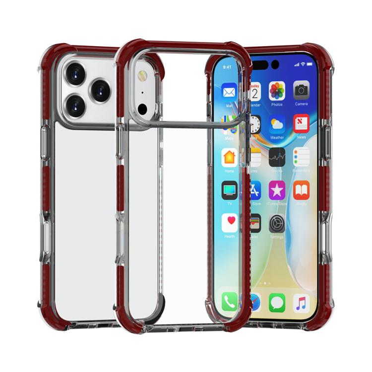 Coque de téléphone hybride antichoc quatre coins en TPU acrylique, pour iPhone 17 Pro Max, pour iPhone 17 Pro, pour iPhone 17, pour iPhone Air