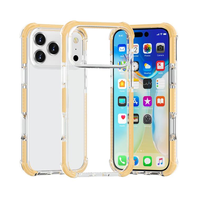 Coque de téléphone hybride antichoc quatre coins en TPU acrylique, pour iPhone 17 Pro Max, pour iPhone 17 Pro, pour iPhone 17, pour iPhone Air