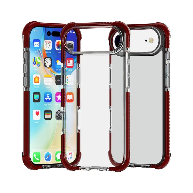 Coque de téléphone hybride antichoc quatre coins en TPU acrylique, pour iPhone 17 Pro Max, pour iPhone 17 Pro, pour iPhone 17, pour iPhone Air