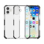 Coque de téléphone hybride antichoc quatre coins en TPU acrylique, pour iPhone 17 Pro Max, pour iPhone 17 Pro, pour iPhone 17, pour iPhone Air