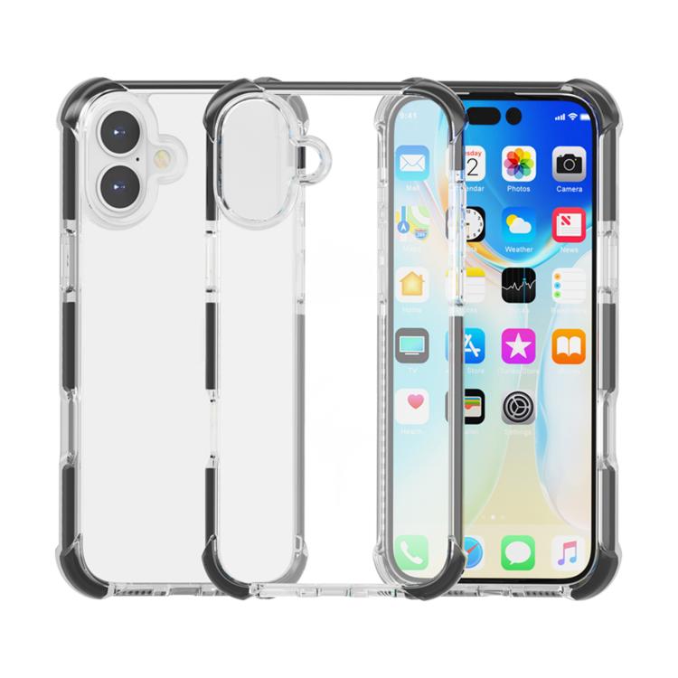 Coque de téléphone hybride antichoc quatre coins en TPU acrylique, pour iPhone 17 Pro Max, pour iPhone 17 Pro, pour iPhone 17, pour iPhone Air