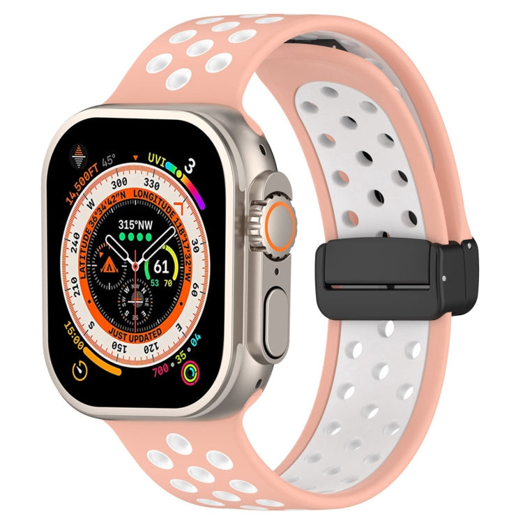 Bracelet de montre en silicone à boucle magnétique, pour Apple Watch Ultra 49mm, pour Apple Watch SE 2023 44mm, pour Apple Watch SE 2023 40mm
