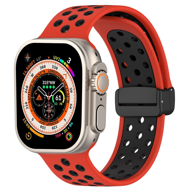 Bracelet de montre en silicone à boucle magnétique, pour Apple Watch Ultra 49mm, pour Apple Watch SE 2023 44mm, pour Apple Watch SE 2023 40mm