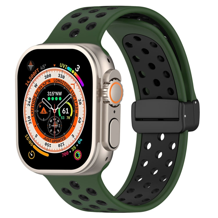 Bracelet de montre en silicone à boucle magnétique, pour Apple Watch Ultra 49mm, pour Apple Watch SE 2023 44mm, pour Apple Watch SE 2023 40mm