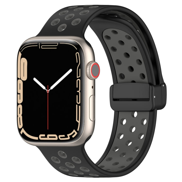 Bracelet de montre en silicone à boucle magnétique, Pour Apple Watch 6 44mm, Pour Apple Watch 5 44mm, Pour Apple Watch 5 40mm