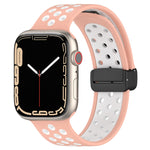 Bracelet de montre en silicone à boucle magnétique, pour Apple Watch 4 44mm, pour Apple Watch 4 40mm, pour Apple Watch 3 38mm