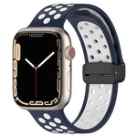 Bracelet de montre en silicone à boucle magnétique, Pour Apple Watch 3 42mm, Pour Apple Watch 2 42mm, Pour Apple Watch 2 38mm