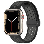 Bracelet de montre en silicone à boucle magnétique, Pour Apple Watch 3 42mm, Pour Apple Watch 2 42mm, Pour Apple Watch 2 38mm