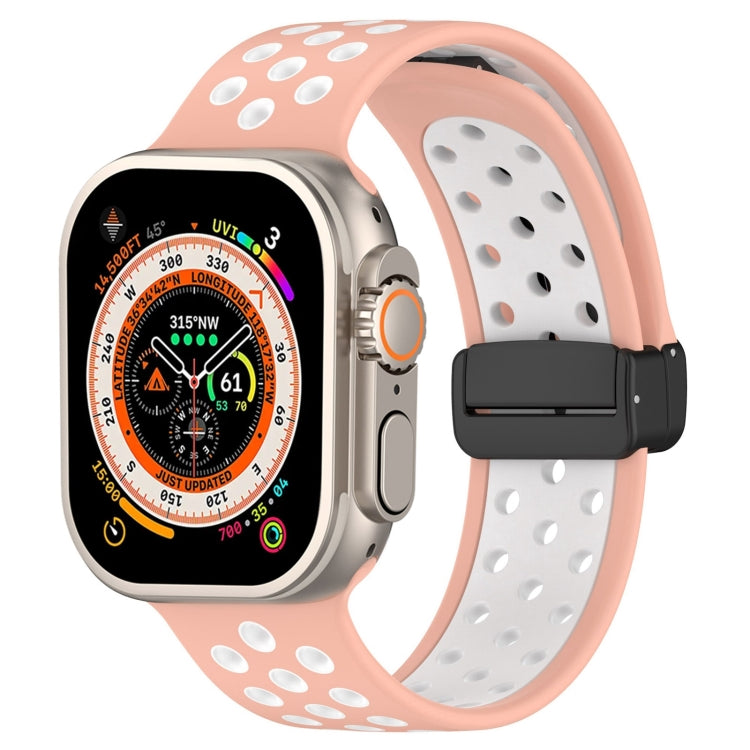 Bracelet de montre en silicone à boucle magnétique, pour Apple Watch Ultra 49mm, pour Apple Watch SE 2023 44mm, pour Apple Watch SE 2023 40mm