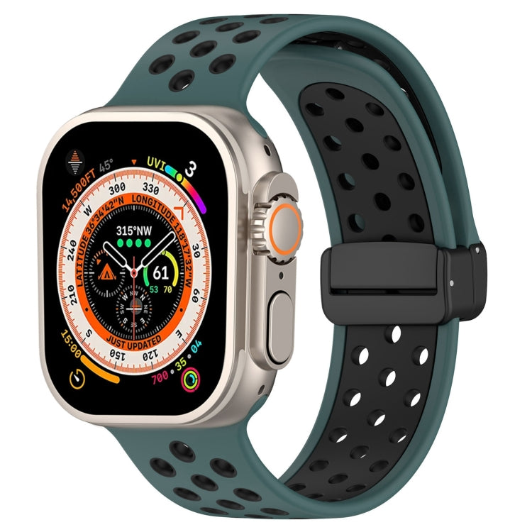 Bracelet de montre en silicone à boucle magnétique, pour Apple Watch Ultra 49mm, pour Apple Watch SE 2023 44mm, pour Apple Watch SE 2023 40mm