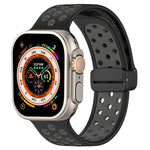 Bracelet de montre en silicone à boucle magnétique, pour Apple Watch Ultra 49mm, pour Apple Watch SE 2023 44mm, pour Apple Watch SE 2023 40mm
