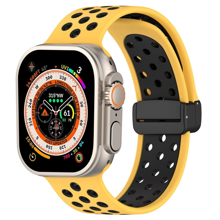 Bracelet de montre en silicone à boucle magnétique, pour Apple Watch Ultra 49mm, pour Apple Watch SE 2023 44mm, pour Apple Watch SE 2023 40mm