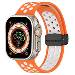 Bracelet de montre en silicone à boucle magnétique, pour Apple Watch Ultra 49mm, pour Apple Watch SE 2023 44mm, pour Apple Watch SE 2023 40mm