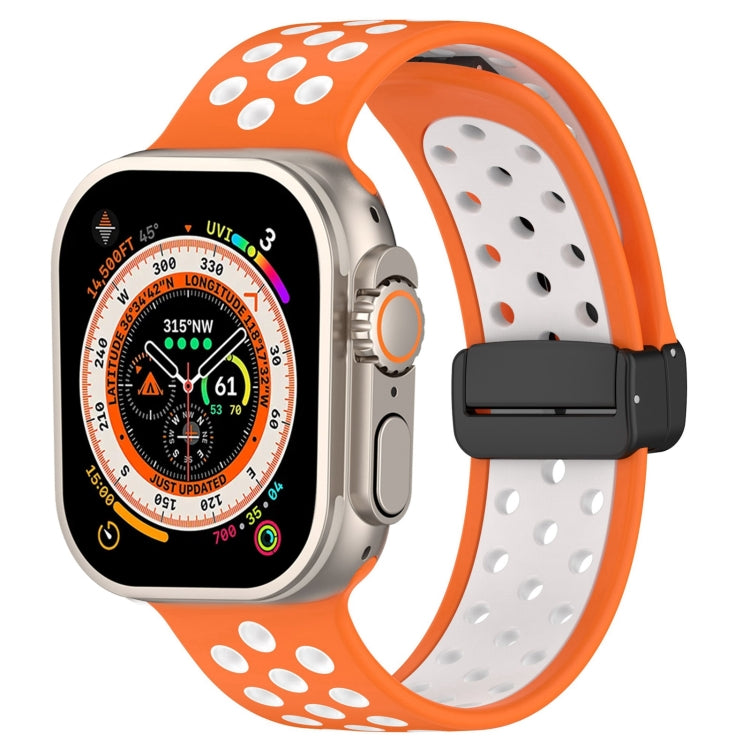 Bracelet de montre en silicone à boucle magnétique, pour Apple Watch Ultra 49mm, pour Apple Watch SE 2023 44mm, pour Apple Watch SE 2023 40mm