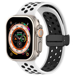 Bracelet de montre en silicone à boucle magnétique, pour Apple Watch 8 41mm, pour Apple Watch 8 45mm, pour Apple Watch Ultra 2 49mm