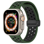 Bracelet de montre en silicone à boucle magnétique, pour Apple Watch 8 41mm, pour Apple Watch 8 45mm, pour Apple Watch Ultra 2 49mm