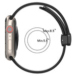 Bracelet de montre en silicone à boucle magnétique, Pour Apple Watch 3 42mm, Pour Apple Watch 2 42mm, Pour Apple Watch 2 38mm