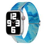 Bracelet de montre de remplacement en nylon à motif peint, pour Apple Watch SE 2023 44mm, pour Apple Watch Ultra 49mm, pour Apple Watch SE 2023 40mm, pour Apple Watch 8 41mm, pour Apple Watch 8 45mm, pour Apple Watch Ultra 2 49mm